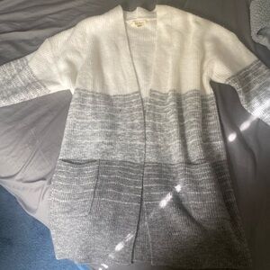 Knit Ombré Cardiganan with pockets